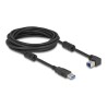 Delock - Kabel USB - USB typ A (M) rovné do USB Type B (M) zahnutý nahoru - USB 3.0 - 5 m - up to 5 Gbps data transfer rate
