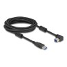 Delock - Kabel USB - USB typ A (M) rovné do USB Type B (M) dolu zahnutý - USB 3.0 - 5 m - up to 5 Gbps data transfer rate