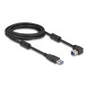 Delock - Kabel USB - USB typ A (M) do USB Type B (M) dolu zahnutý - USB 3.0 - 3 m - up to 5 Gbps data transfer rate, pozlacené