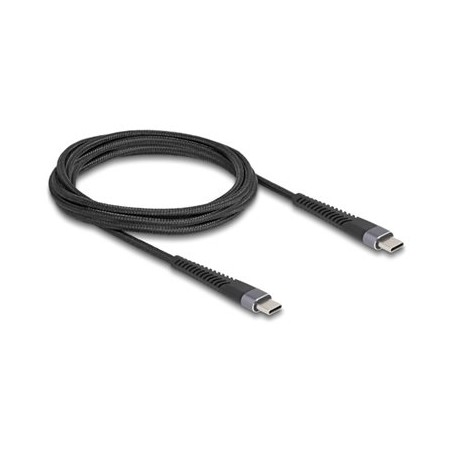 Delock - USB kabel - 24 pin USB-C (M) do 24 pin USB-C (M) - USB 2.0 - 20 V - 3 A - 2 m - USB Power Delivery (60W), podpora