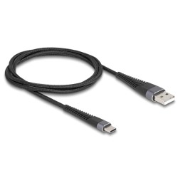 Delock - USB kabel - USB (M) do 24 pin USB-C (M) - USB 2.0 - 20 V - 3 A - 1 m - up to 480 Mbps, Rychlé nabíjení až 60W