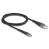 Delock - USB kabel - USB (M) do 24 pin USB-C (M) - USB 2.0 - 20 V - 3 A - 1 m - up to 480 Mbps, Rychlé nabíjení až 60W