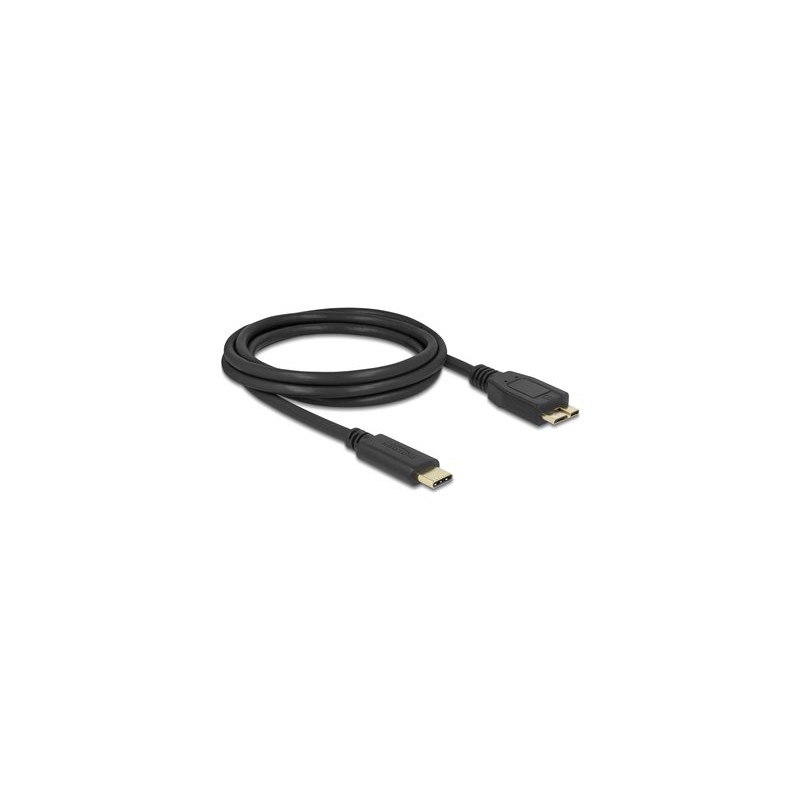 Delock - USB kabel - 24 pin USB-C (M) do Micro-USB Type B (M) - 3 A - 2 m - up to 5 Gbps data transfer rate - cerná