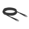 Delock - USB kabel - 24 pin USB-C (M) do 24 pin USB-C (M) - USB 2.0 - 20 V - 3 A - 3 m - podpora Power Delivery 3.0, Podpora
