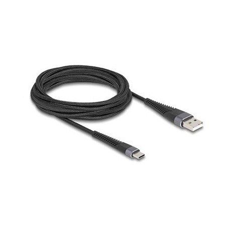 Delock - USB kabel - USB (M) do 24 pin USB-C (M) - USB 2.0 - 20 V - 3 A - 3 m - cerná
