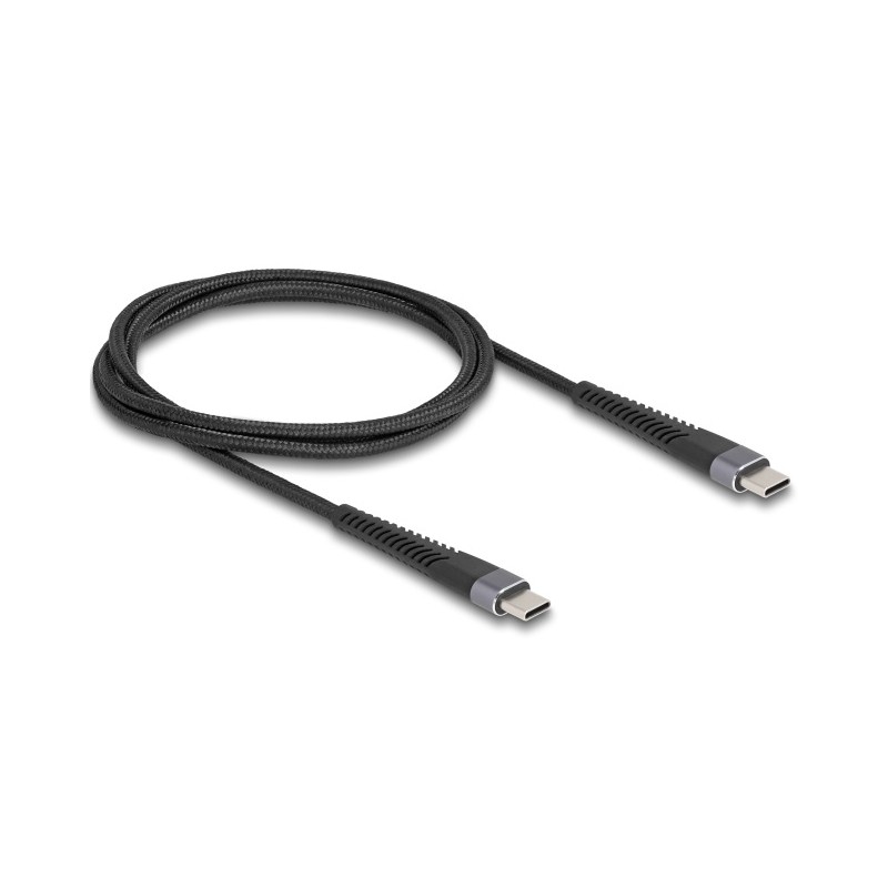 Delock - USB kabel - 24 pin USB-C (M) do 24 pin USB-C (M) - USB 2.0 - 20 V - 3 A - 1 m - USB Power Delivery (60W), rozšírená