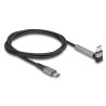 Delock - USB kabel - 24 pin USB-C (M) do 24 pin USB-C (M) zkosený, stojánek - USB 2.0 - 20 V - 3 A - 1.5 m - USB Power Delivery