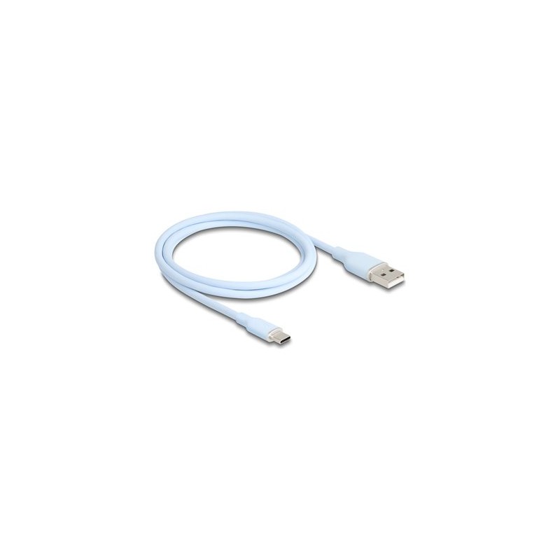 Delock - USB kabel - USB (M) do 24 pin USB-C (M) - USB 2.0 - 3 A - 1 m - modrá