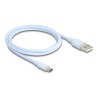 Delock - USB kabel - USB (M) do 24 pin USB-C (M) - USB 2.0 - 3 A - 1 m - modrá