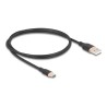 Delock - USB kabel - USB (M) do 24 pin USB-C (M) - USB 2.0 - 3 A - 1 m - cerná