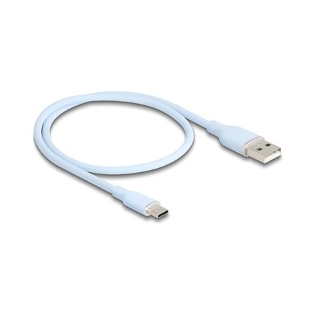 Delock - USB kabel - USB (M) do 24 pin USB-C (M) - USB 2.0 - 3 A - 50 cm - modrá