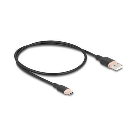 Delock - USB kabel - USB (M) do 24 pin USB-C (M) - USB 2.0 - 3 A - 50 cm - cerná