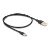 Delock - USB kabel - USB (M) do 24 pin USB-C (M) - USB 2.0 - 3 A - 50 cm - cerná