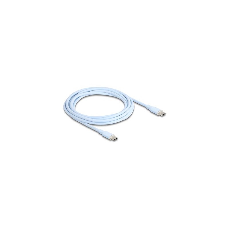 Delock - USB kabel - 24 pin USB-C (M) do 24 pin USB-C (M) - USB 2.0 - 20 V - 3 A - 2.5 m - USB Power Delivery (60W), podpora