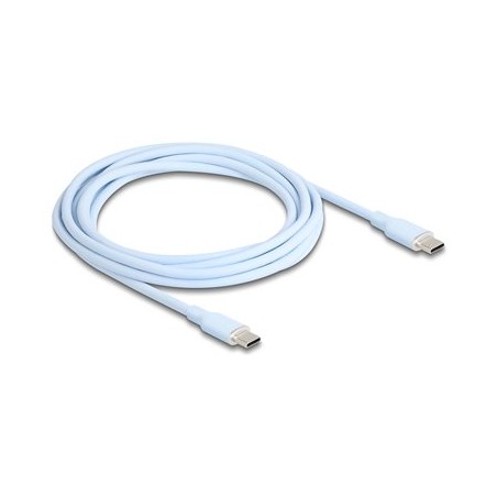 Delock - USB kabel - 24 pin USB-C (M) do 24 pin USB-C (M) - USB 2.0 - 20 V - 3 A - 2.5 m - USB Power Delivery (60W), podpora