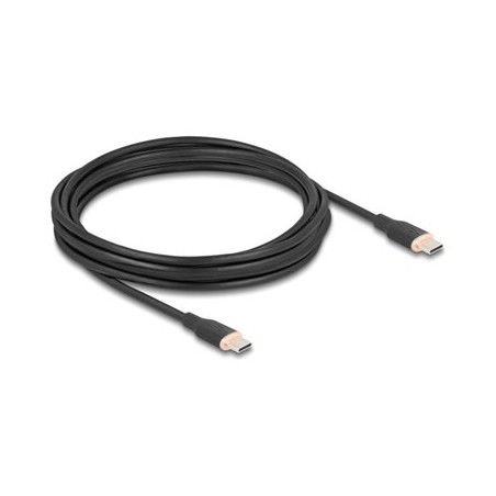 Delock - USB kabel - 24 pin USB-C (M) do 24 pin USB-C (M) - USB 2.0 - 20 V - 3 A - 4 m - USB Power Delivery (60W), podpora