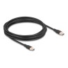 Delock - USB kabel - 24 pin USB-C (M) do 24 pin USB-C (M) - USB 2.0 - 20 V - 3 A - 4 m - USB Power Delivery (60W), podpora