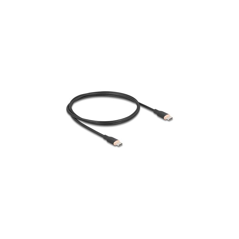 Delock - USB kabel - 24 pin USB-C (M) do 24 pin USB-C (M) - USB 2.0 - 20 V - 3 A - 1 m - USB Power Delivery (60W), podpora