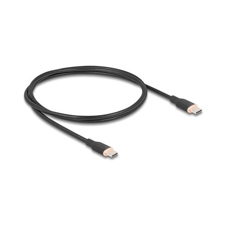 Delock - USB kabel - 24 pin USB-C (M) do 24 pin USB-C (M) - USB 2.0 - 20 V - 3 A - 1 m - USB Power Delivery (60W), podpora