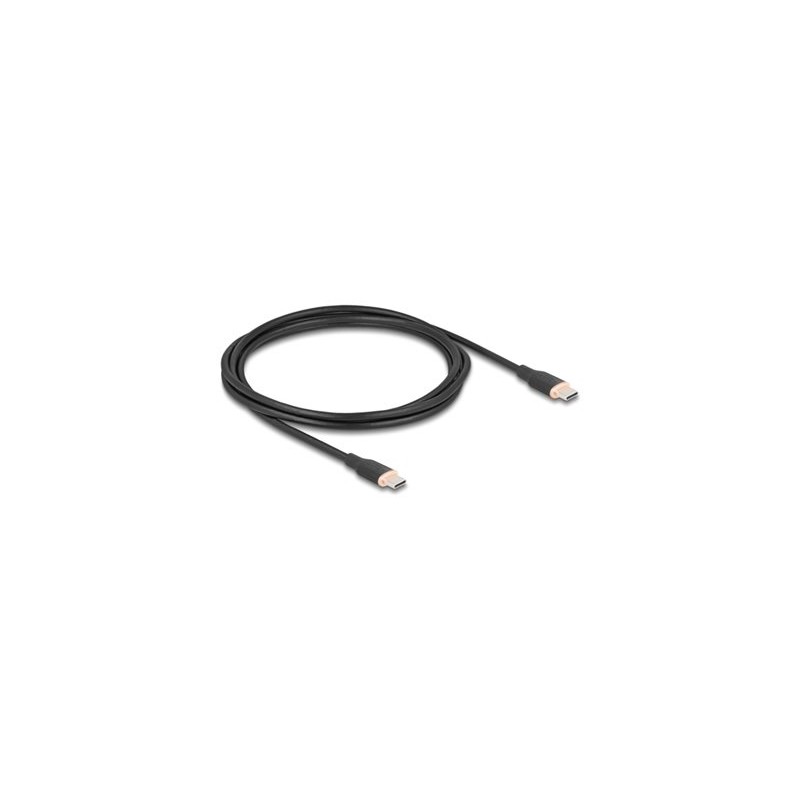 Delock - USB kabel - 24 pin USB-C (M) do 24 pin USB-C (M) - USB 2.0 - 20 V - 3 A - 2.5 m - USB Power Delivery (60W), podpora
