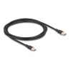 Delock - USB kabel - 24 pin USB-C (M) do 24 pin USB-C (M) - USB 2.0 - 20 V - 3 A - 2.5 m - USB Power Delivery (60W), podpora