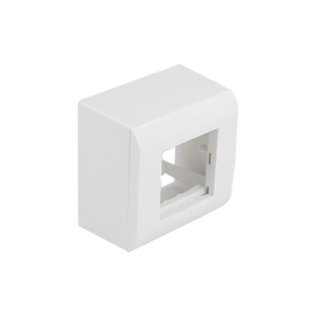 Delock - Easy 45 - box s montáží na povrch - 2 moduly - bílá, RAL 9003