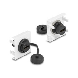 Delock - Easy 45 - zacvakávací modul - 45 x 45 mm - HDMI - 1 audio / video zásuvka - 1 modul - bílá, RAL 9003