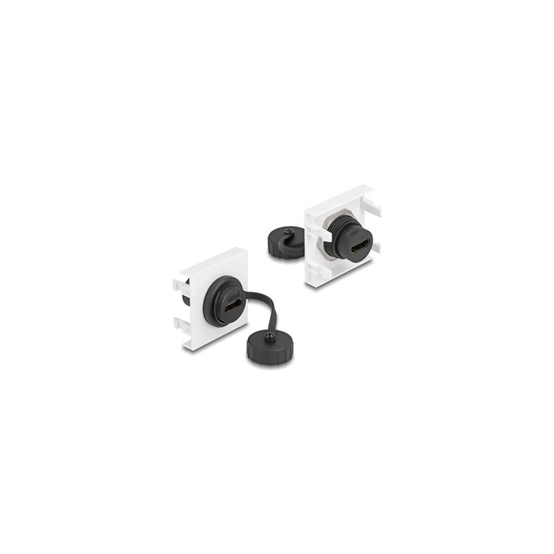 Delock - Easy 45 - zacvakávací modul - 45 x 45 mm - HDMI - 1 audio / video zásuvka - 1 modul - bílá, RAL 9003