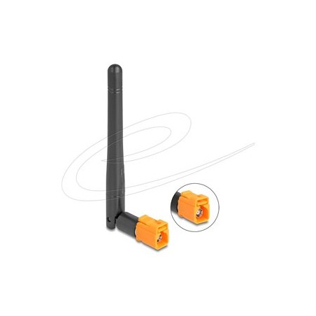 Delock - Anténa - dipolární - Wi-Fi - 2.5 dBi (for 2.4 - 2.5 GHz), 3 dBi (pro 5,15 - 5,875 GHz) - všesmerová