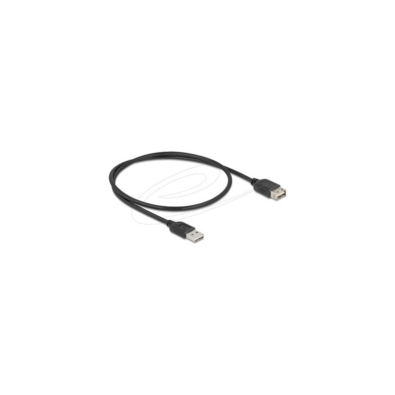 Delock - Prodlužovací šnura USB - USB (M) reverzní do USB (F) reverzní - USB 2.0 - 50 cm - snadný USB - cerná
