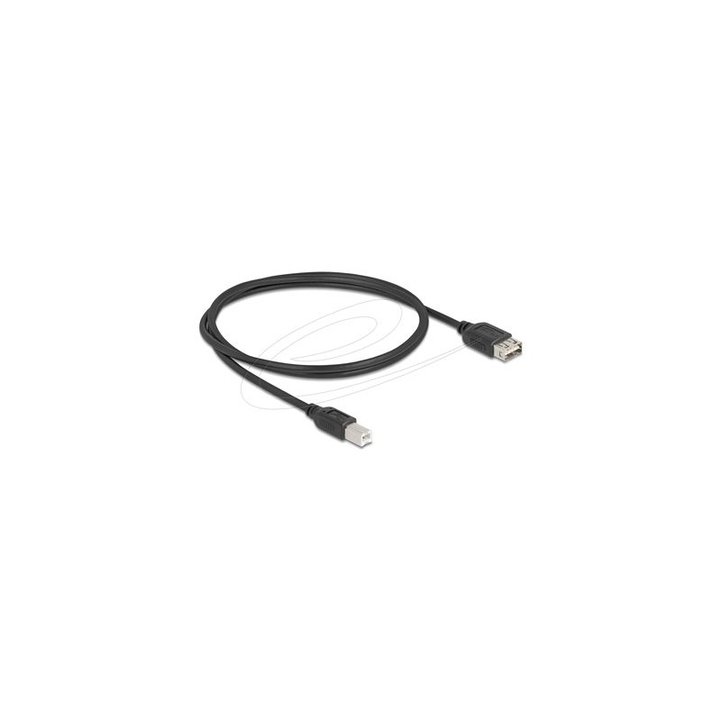 Delock - Kabel USB - USB typ B (M) do USB (F) reverzní - USB 2.0 - 1 m - snadný USB - cerná