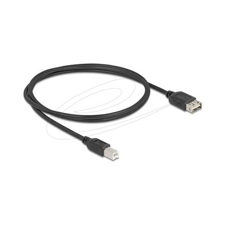 Delock - Kabel USB - USB typ B (M) do USB (F) reverzní - USB 2.0 - 1 m - snadný USB - cerná