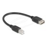 Delock - Kabel USB - USB typ B (M) do USB (F) reverzní - USB 2.0 - 20 cm - snadný USB - cerná