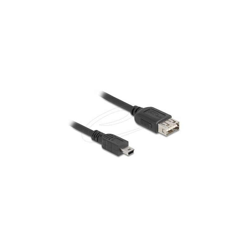 Delock - Kabel USB - mini-USB Type B (M) do USB (F) reverzní - USB 2.0 - 2 m - snadný USB - cerná