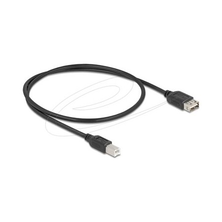 Delock - Kabel USB - USB typ B (M) do USB (F) reverzní - USB 2.0 - 50 cm - snadný USB - cerná