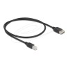 Delock - Kabel USB - USB typ B (M) do USB (F) reverzní - USB 2.0 - 50 cm - snadný USB - cerná