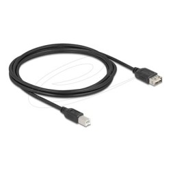 Delock - Kabel USB - USB typ B (M) do USB (F) reverzní - USB 2.0 - 2 m - snadný USB - cerná