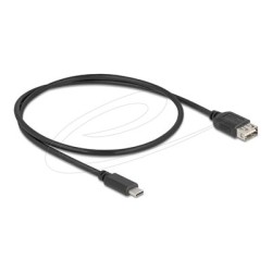 Delock - USB kabel - USB-C (M) do USB (F) reverzní - USB 2.0 - 3 A - 50 cm - snadný USB - cerná