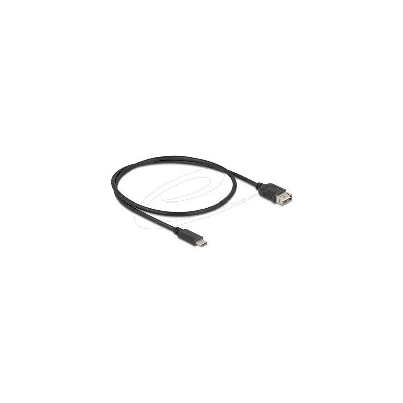 Delock - USB kabel - USB-C (M) do USB (F) reverzní - USB 2.0 - 3 A - 50 cm - snadný USB - cerná