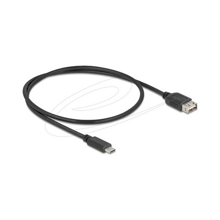 Delock - USB kabel - USB-C (M) do USB (F) reverzní - USB 2.0 - 3 A - 50 cm - snadný USB - cerná