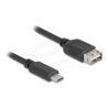 Delock - USB kabel - USB-C (M) do USB (F) reverzní - USB 2.0 - 3 A - 2 m - snadný USB - cerná