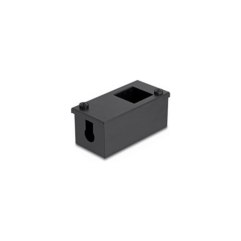 Delock - Easy 45 - držák modulu keystone - 2 porty (22,5 x 45 mm) nebo 1 port (45 x 45 mm), kov - cerná