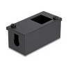 Delock - Easy 45 - držák modulu keystone - 2 porty (22,5 x 45 mm) nebo 1 port (45 x 45 mm), kov - cerná