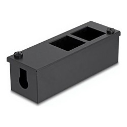 Delock - Easy 45 - držák modulu keystone - pro montáž na stul nebo na zed, 22,5 x 45 mm nebo 2 porty, 45 x 45 mm, kov - 4