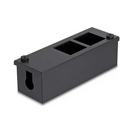Delock - Easy 45 - držák modulu keystone - pro montáž na stul nebo na zed, 22,5 x 45 mm nebo 2 porty, 45 x 45 mm, kov - 4
