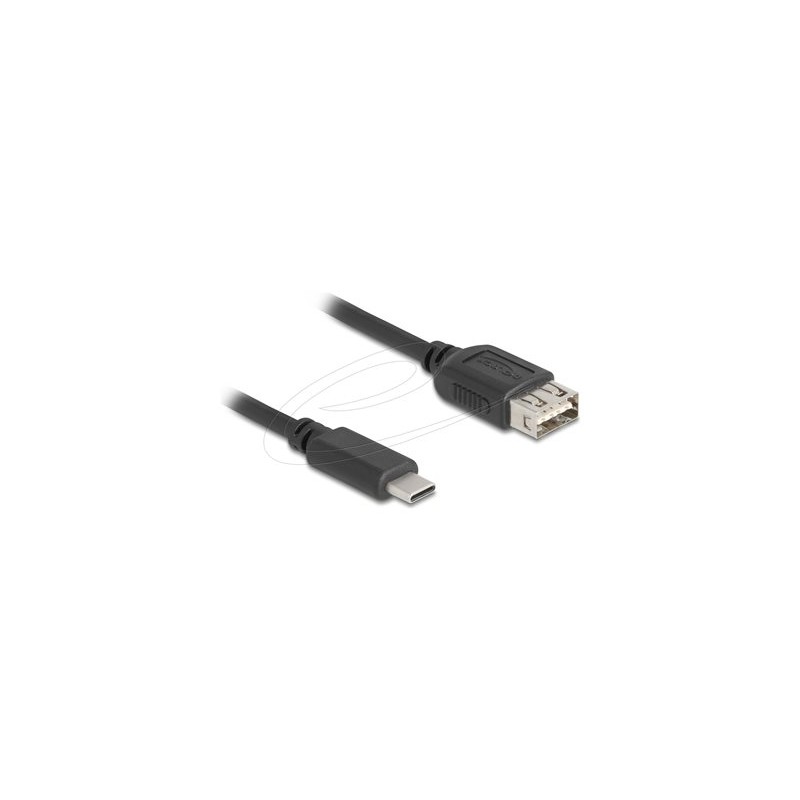 Delock - USB kabel - USB-C (M) do USB (F) reverzní - USB 2.0 - 3 A - 5 m - snadný USB - cerná