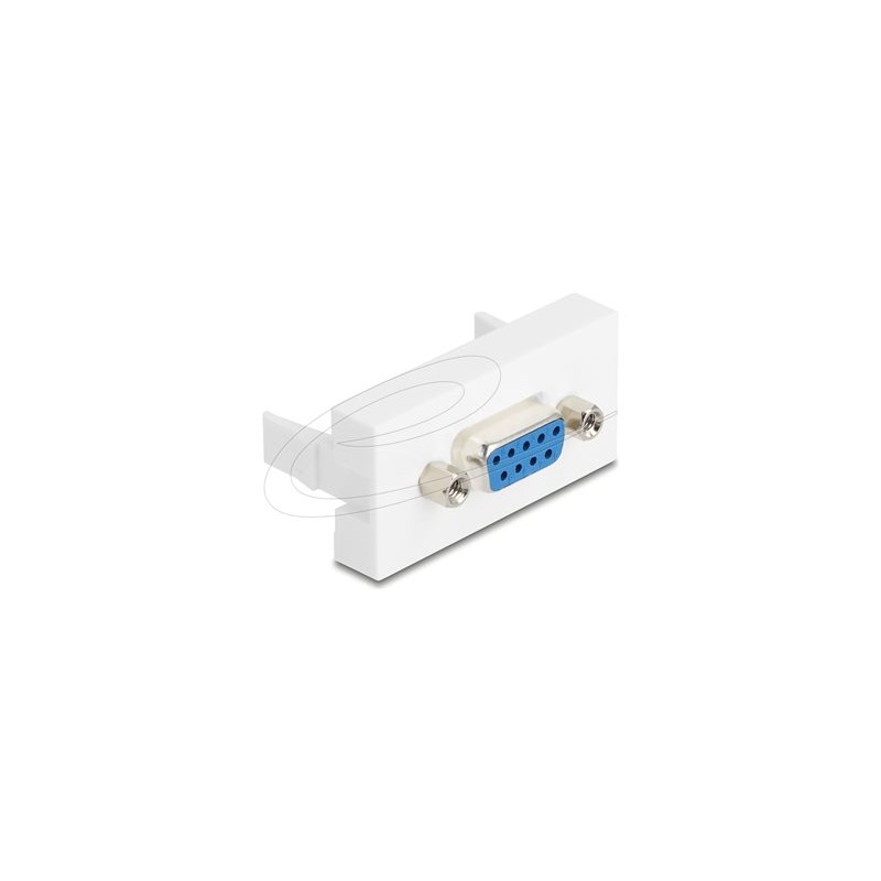 Delock - Easy 45 - zacvakávací modul - 22,5 x 45 mm - 9pinový D-Sub (samiccí) - 1 souprava - bílá