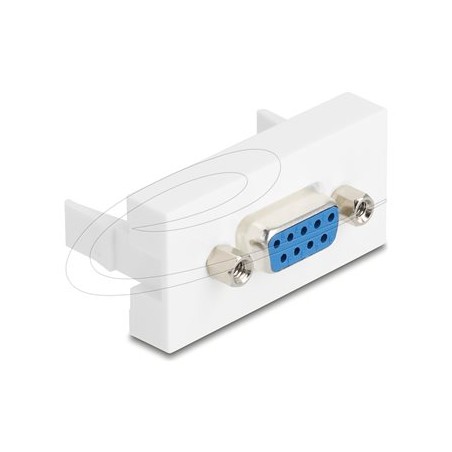 Delock - Easy 45 - zacvakávací modul - 22,5 x 45 mm - 9pinový D-Sub (samiccí) - 1 souprava - bílá