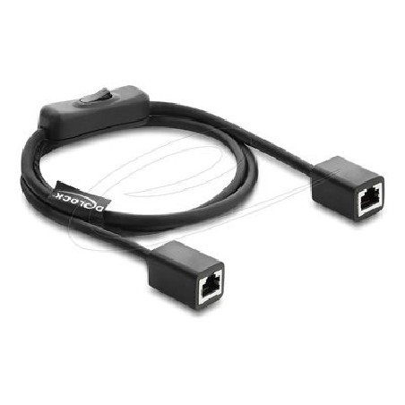 RJ45 Cable jack to jack with switch Cat., RJ45 Cable jack to jack with switch Cat.