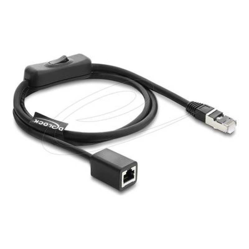 RJ45 Cable plug to jack with switch Cat., RJ45 Cable plug to jack with switch Cat. 81564